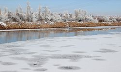 Türkiye'nin en soğuk yeri oldu: Nehir buz tuttu