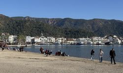 Bodrum ve Marmaris sahillerinde yeni yılın ilk günü yoğunluğu