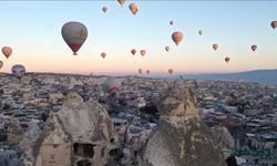 Kapadokya'da balon turizmi zirveye ulaştı