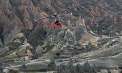 Sıcak hava balonları yerini "Microlight"a bıraktı, turistler eşsiz manzarayı uçarak keşfetti