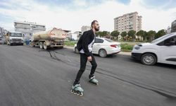 Buca Belediyesi asfalt attı: İlk testi patenciler yaptı! Kalite kontrol tamam