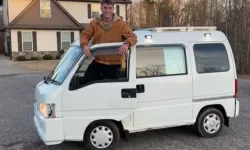 Japon Subaru minibüsünden karavan: Küçük ama konforlu yaşam alanı