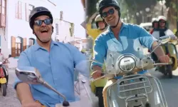 Beyazıt Öztürk, Çeşme’de motosiklet reklamıyla ekranlara damgasını vurdu!