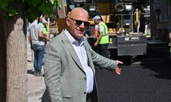 Yıllardır beklenen asfalt sonunda serildi! 10 yıllık muhtar işin başından ayrılmadan izledi
