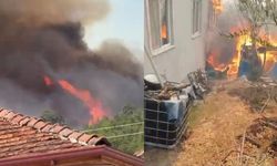 Karamürsel’de orman yangını evlere sıçradı