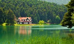 Bolu’ya gitmeden göl manzarası! İzmir’in dağları arasındaki bu yer sonbaharda renk değiştiriyor