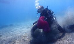 Gönüllü dalgıçlar Akyarlar’da deniz temizliği yaptı! 850 kilogram atık çıkarıldı