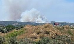 Çeşme'de çöplük yangını makilik alana sıçradı! Yangın kontrol altına alındı