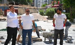 Bornova’nın tarihi merkezinde büyük değişim başladı! Başkan Eşki çalışmaları yerinde inceledi