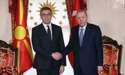 Erdoğan, Kuzey Makedonya Başbakanı Mickoski’yi Dolmabahçe'de kabul etti!