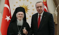 Cumhurbaşkanı Erdoğan'dan Külliye'de kritik kabul! Fener Rum Patriği Bartholomeos'u ağırladı