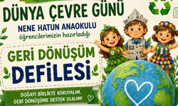 Menderes’te geri dönüşüm defilesi