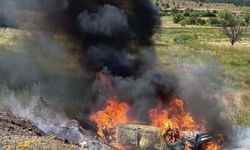 Tavşanlı’da feci kaza! Araç takla attı, alev aldı