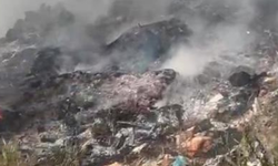 Belediyeye ait çöp döküm alanında yangın: Ormana sıçradı