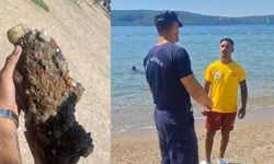 Halk plajında korkutan anlar! Patlamamış askeri mühimmat bulundu