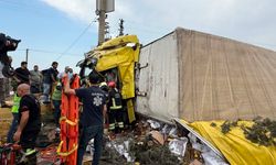 İki tır kafa kafaya çarpıştı! 16 yaşındaki çocuk hayatını kaybetti