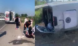 İşçi servisi ile otomobil kafa kafaya çarpıştı: Çok sayıda yaralı var