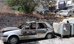 Karabağlar'da otluk alanda çıkan yangın araçlara sıçradı!