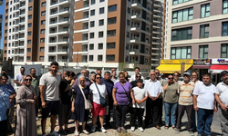 Örnekköy’de hak sahiplerinden anahtarlı protesto