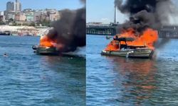 Denizin ortasında korku dolu anlar! Tekne alevlere teslim oldu, içinde 2 kişi vardı