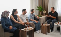 Başkan Eşki, Şehit Cankaya’nın ailesinin evine konuk oldu