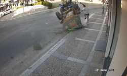 Buca’da korku dolu anlar kamerada! Telefonla konuşurken ölümden döndü