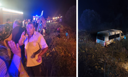 Minibüs ile otomobil çarpıştı, iki araç birden şarampole sürüklendi: 11 yaralı