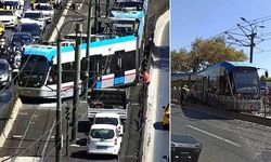 Tramvay raydan çıktı: Yolcular hızla tahliye edildi
