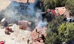 Bahçedeki otları temizlemek isterken evini yaktı