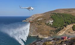 Bandırma’da korkutan yangın! Alevlere helikopterle müdahale edildi