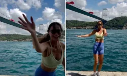 Ebru Şallı Boğaz manzarasında spor yaptı! Takipçilerine böyle seslendi