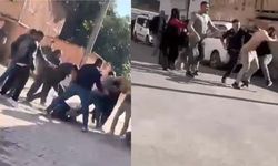 İnşaat şantiyesinde yaklaşık 20 kişi birbirine girdi! O anlar kamerada