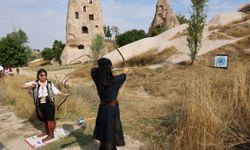 Kapadokya’da okçuluk festivali başladı: 250 sporcu 21 istasyonda yarışıyor