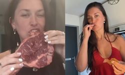 Ekmek yok, meyve yok, sebze yok! Sadece et yiyerek 25 kilo verdiğini açıkladı