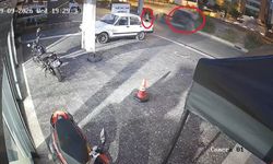 Otomobil ağaca çarpıp takla attı: Yaya saniyelerle kurtuldu