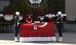 Trafik denetiminde şehit olmuştu! Polis Memuru Mehmet Ali Topatan için Emniyet Müdürlüğü’nde tören!