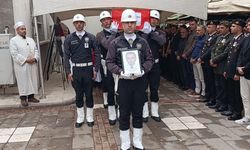 Kalp krizi geçiren başkomiser hayatını kaybetti, memleketinde son yolculuğuna uğurlandı