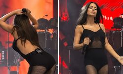 Simge Sağın'dan sahnede unutulmaz anlar! Görenler hareketlerini Sibel Can'a benzetti