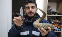 30 yıl bekletilen koç boynuzları bıçağa dönüştü: Koleksiyoncuların ilgisini çekti