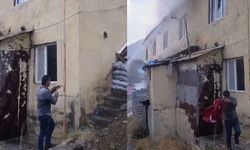 Alevlerin arasına girip Türk bayrağını indirdi: O anlar kemeraya böyle yansıdı