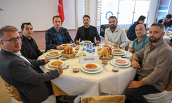 Eşki sanayi esnafıyla aynı sofrada! Gündem ekonomi ve geçim