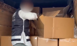 Bornova'da 1 milyon makaron ele geçirildi