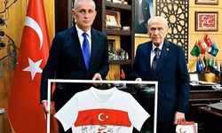 TFF Başkanı'ndan Bahçeli'ye teşekkür ziyareti