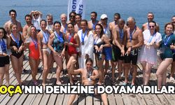 Foça’nın denizine doyamadılar!