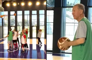İşte Cumhurbaşkanı Erdoğan'ın basketbol performansı