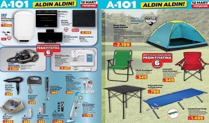 A101 Aldın Aldın kataloğu yayınlandı! Ankastre setten elektrikli mop’a fırsatlar: 12 Mart A101 kataloğu detaylı fiyatlar
