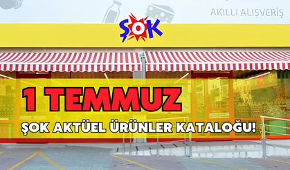 ŞOK 1 Temmuz aktüel kataloğu yayımlandı! Yaz sezonuna yönelik serinletici ürünler uygun fiyata bu hafta raflarda