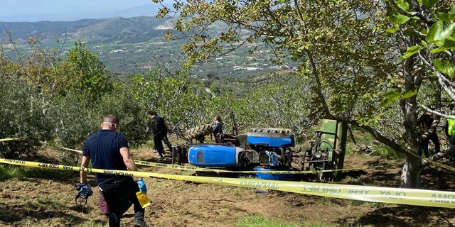 Tire’de 1 kişi devrilen traktörün altında kalarak can verdi!