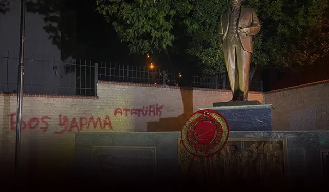 Atatürk heykeline çirkin saldırı sonrası çığ gibi tepki