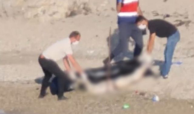 Dehşet görüntüler ortaya çıktı! Sahile başı, el ve ayakları olmayan kadın cesedi vurdu